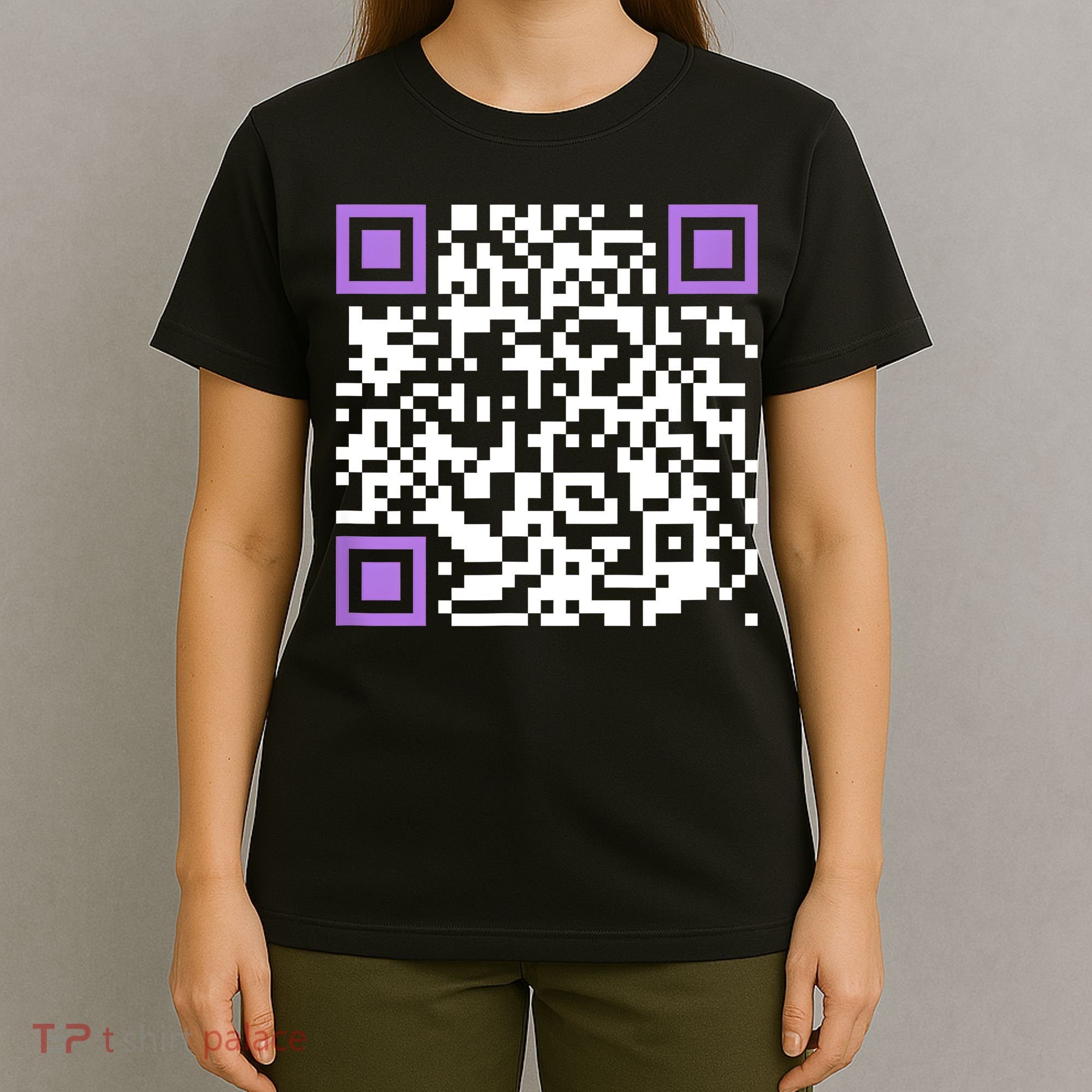 Unique Qrcode With Humorous Hidden Message T-Shirt