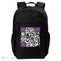 Unique Qrcode With Humorous Hidden Message Backpack thumb 0