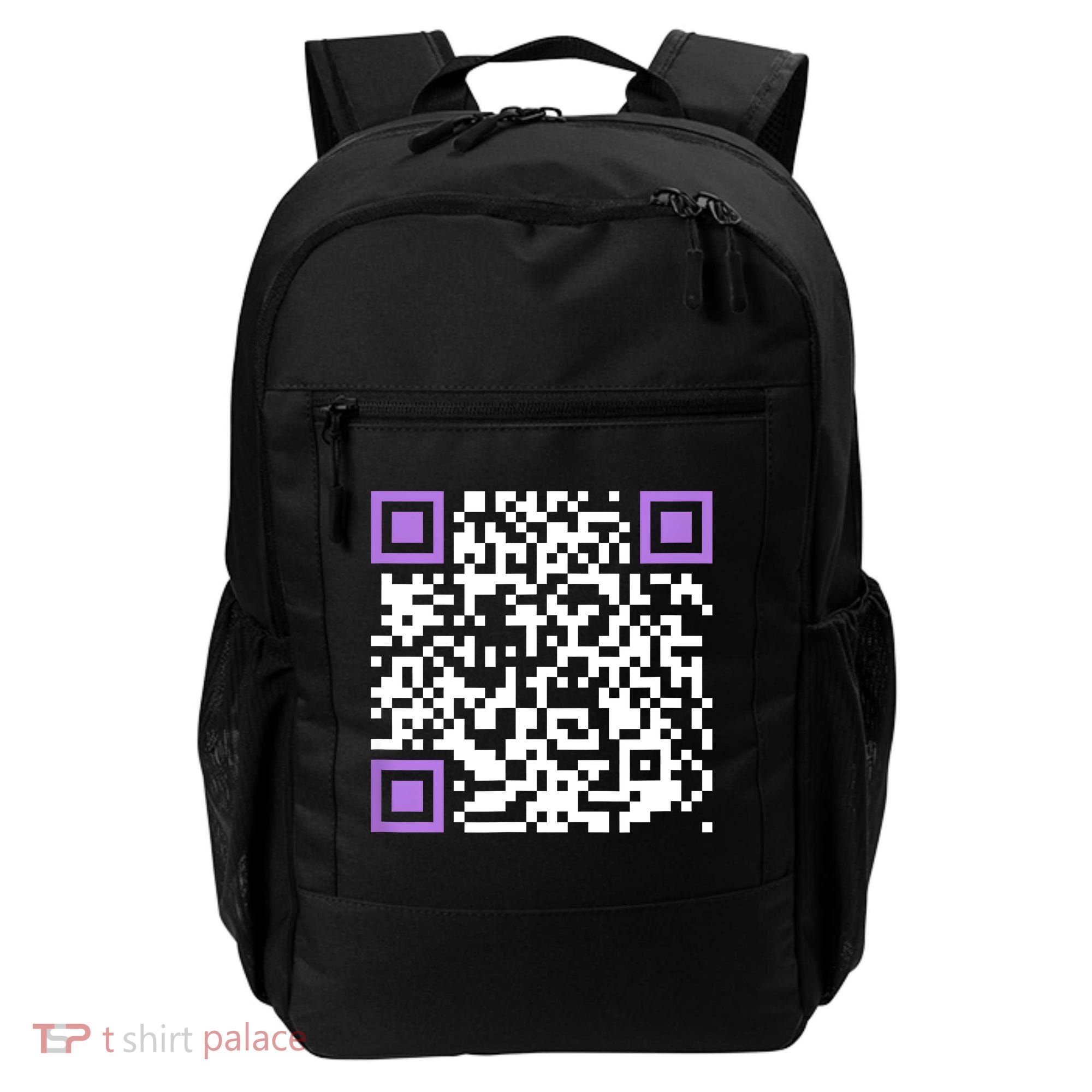 Unique Qrcode With Humorous Hidden Message Backpack