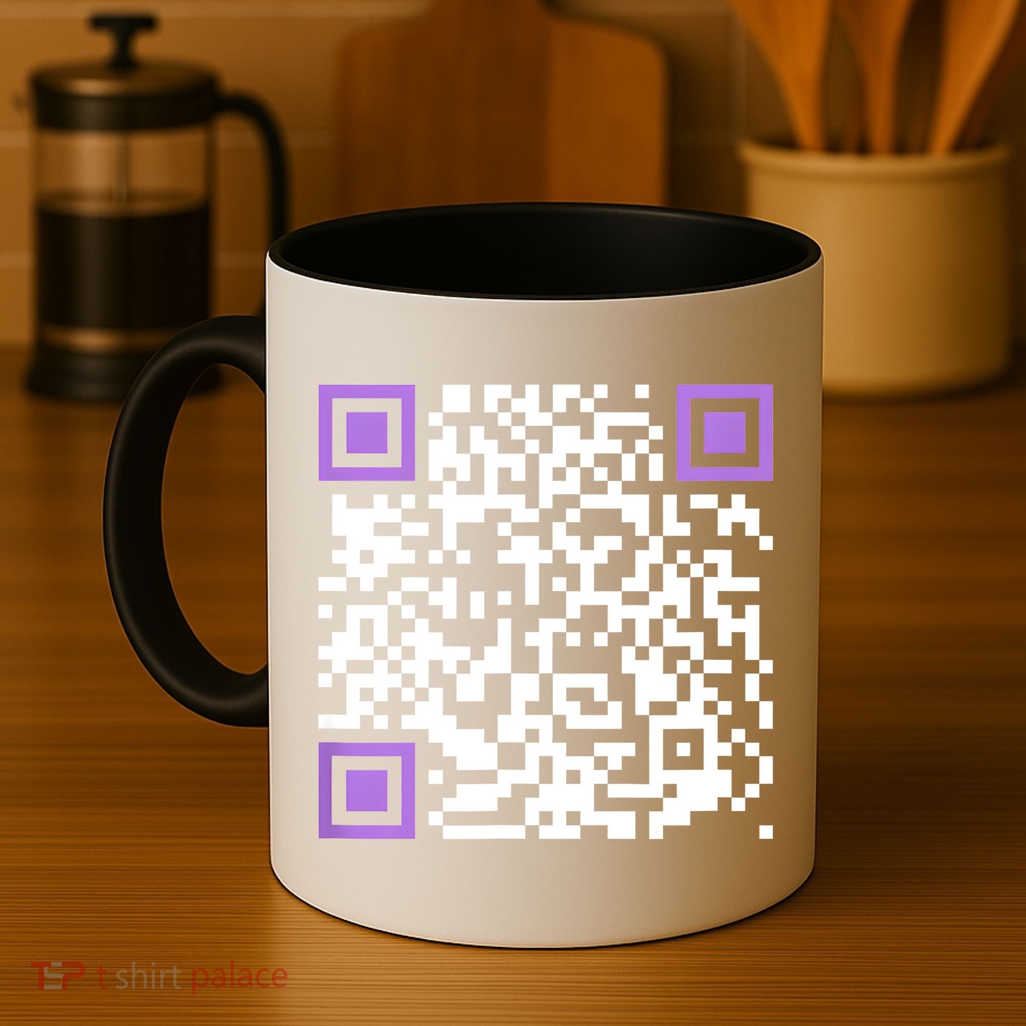 Unique Qrcode With Humorous Hidden Message Coffee Mug