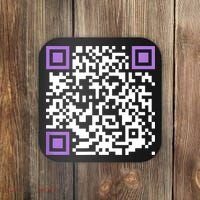 Unique Qrcode With Humorous Hidden Message Coaster thumb 0