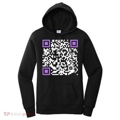 Unique Qrcode With Humorous Hidden Message Women's Hoodie