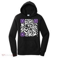 Unique Qrcode With Humorous Hidden Message Women's Hoodie thumb 0