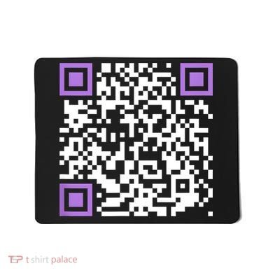 Unique Qrcode With Humorous Hidden Message Mousepad
