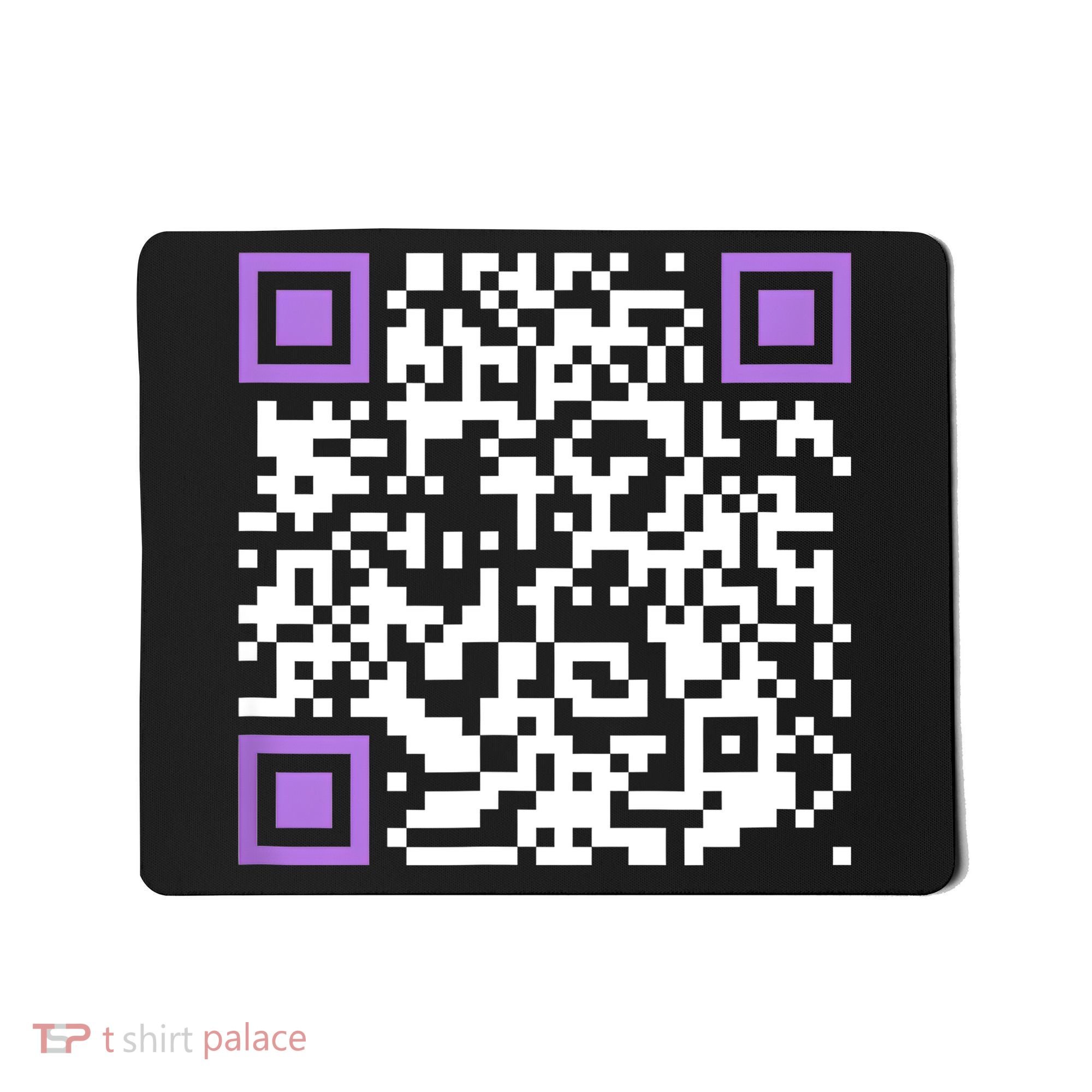 Unique Qrcode With Humorous Hidden Message Mousepad