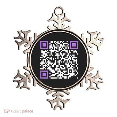 Unique Qrcode With Humorous Hidden Message Ornament