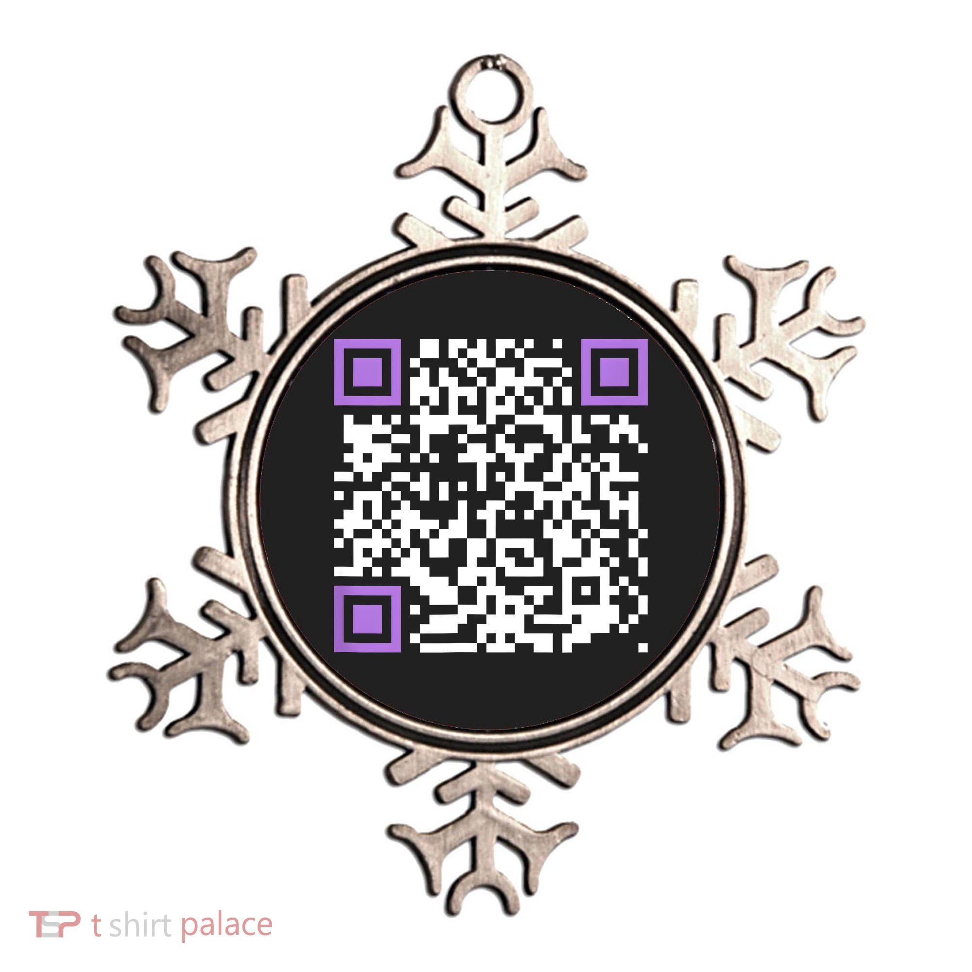 Unique Qrcode With Humorous Hidden Message Ornament