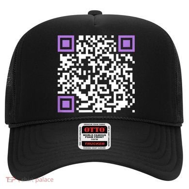 Unique Qrcode With Humorous Hidden Message Hat