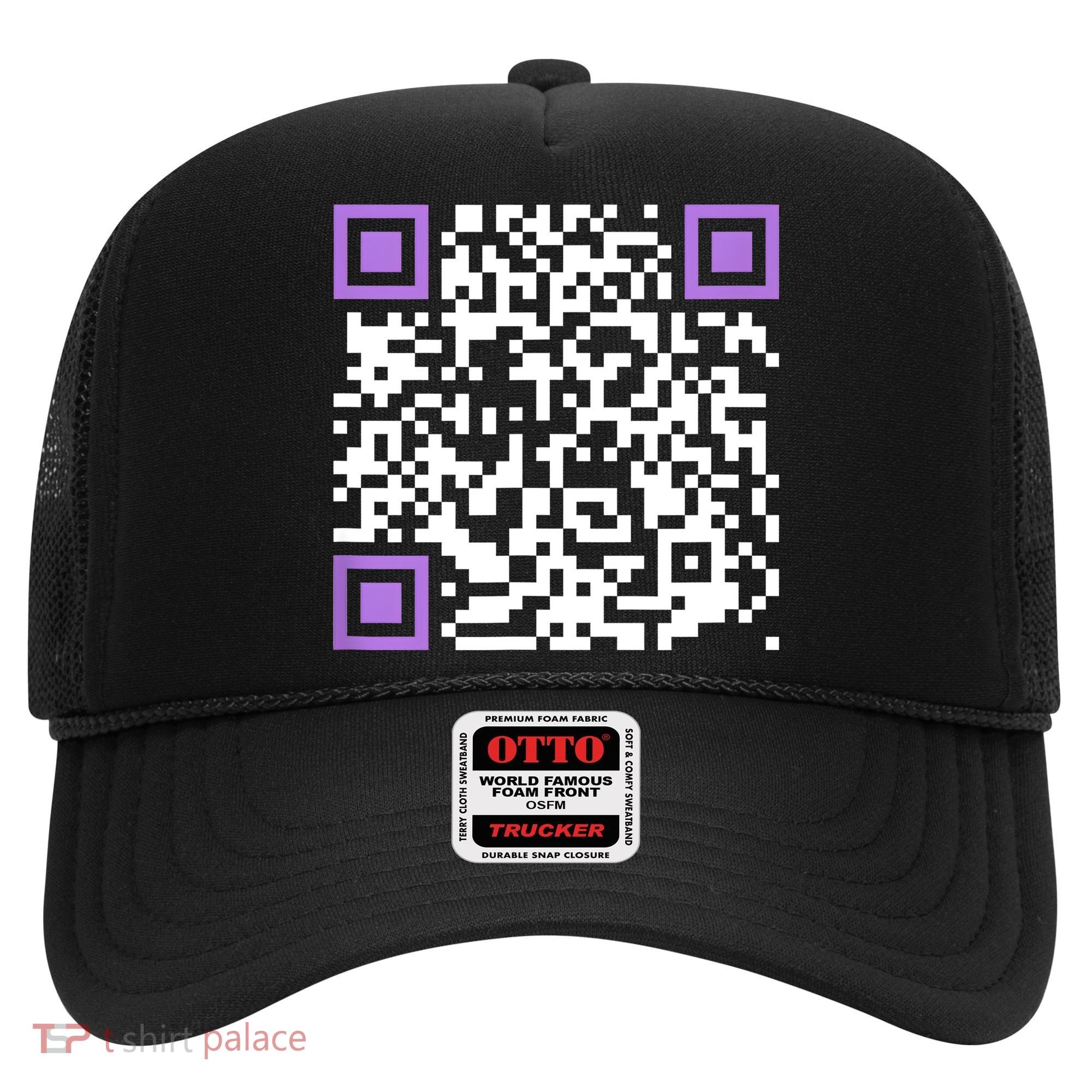 Unique Qrcode With Humorous Hidden Message Hat