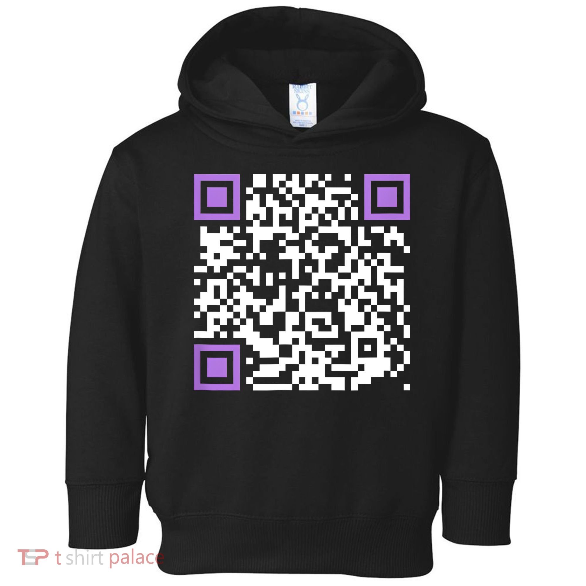 Unique Qrcode With Humorous Hidden Message Toddler Hoodie