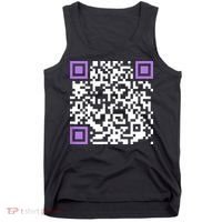 Unique Qrcode With Humorous Hidden Message Tank Top thumb 0