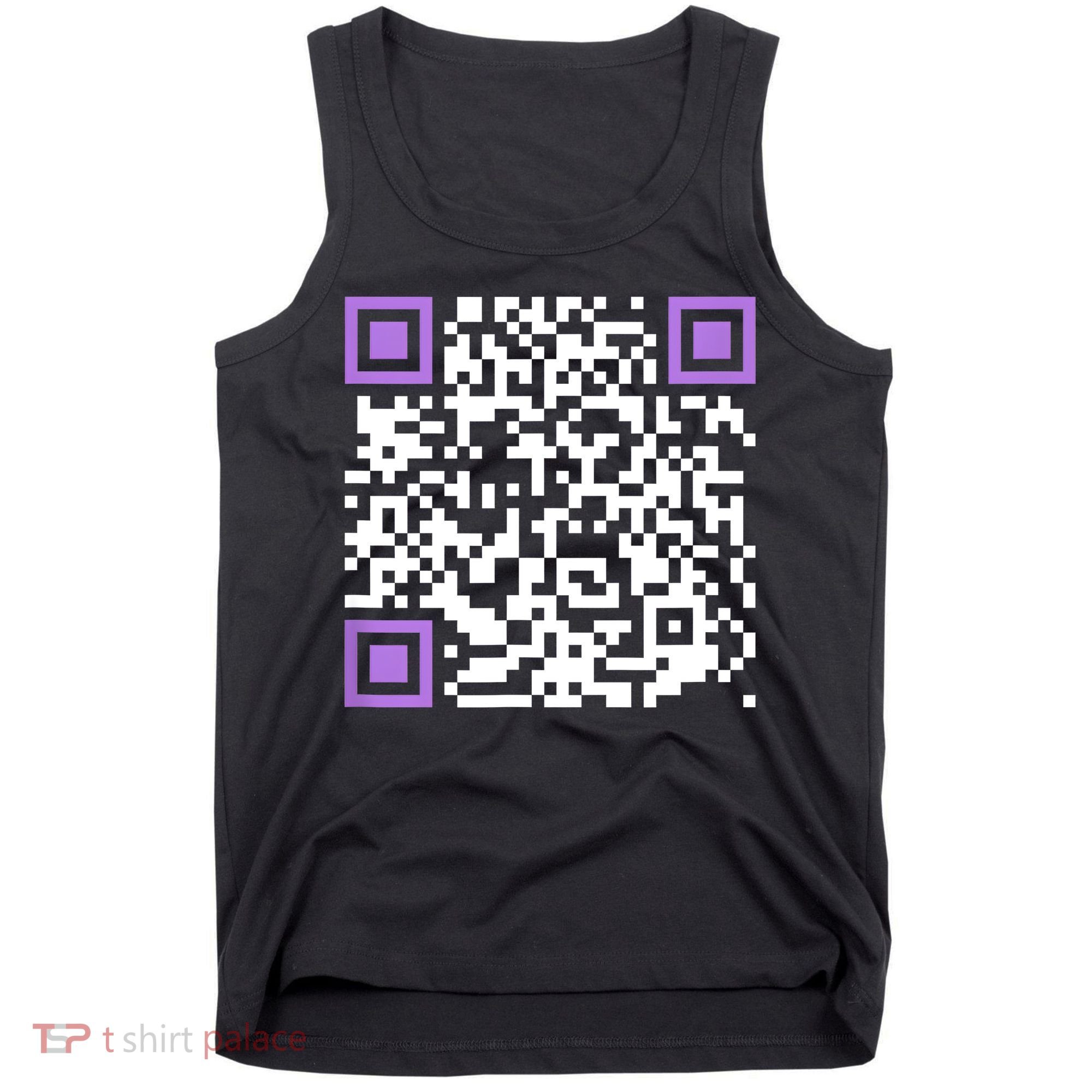Unique Qrcode With Humorous Hidden Message Tank Top