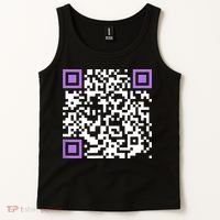 Unique Qrcode With Humorous Hidden Message Tank Top thumb 2