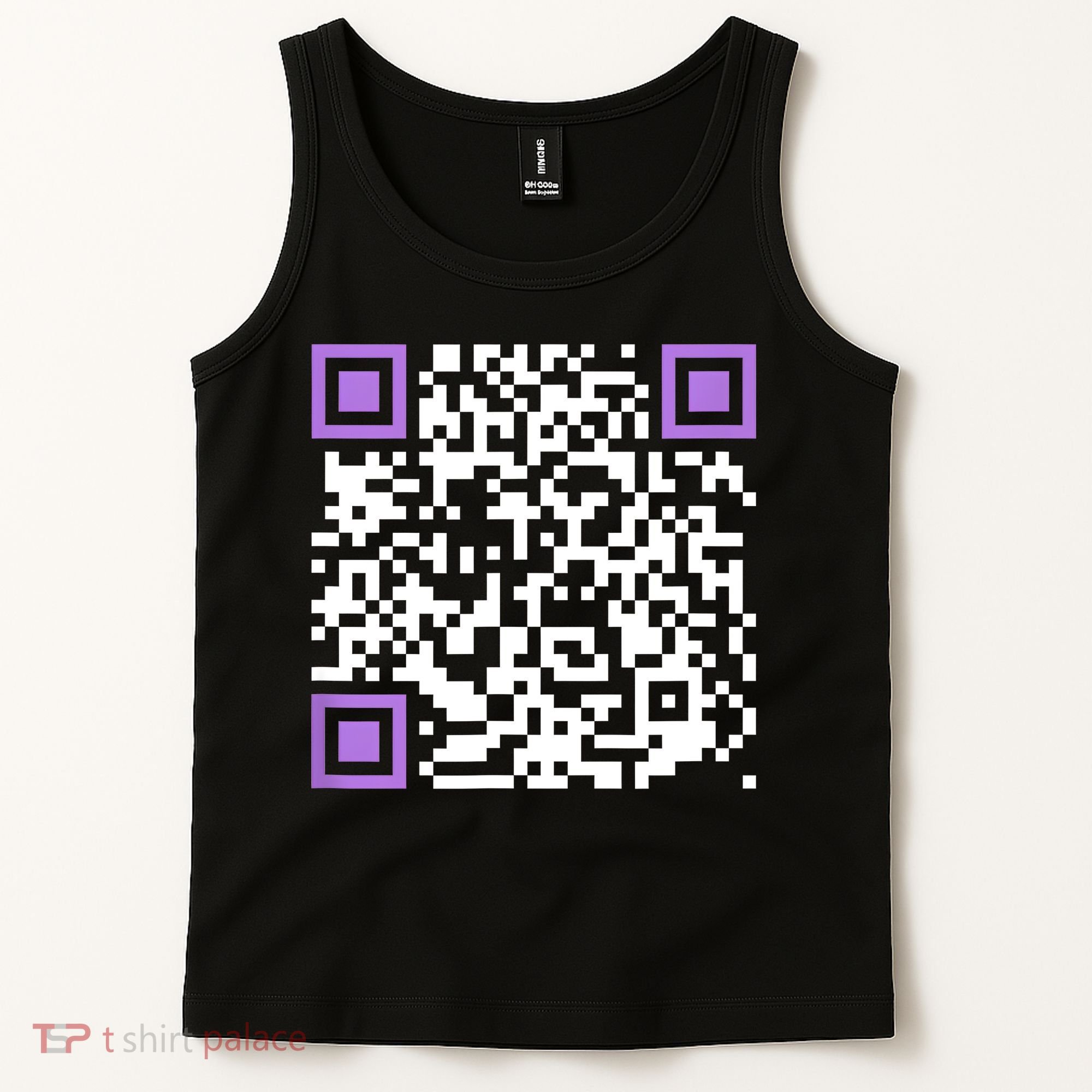 Unique Qrcode With Humorous Hidden Message Tank Top