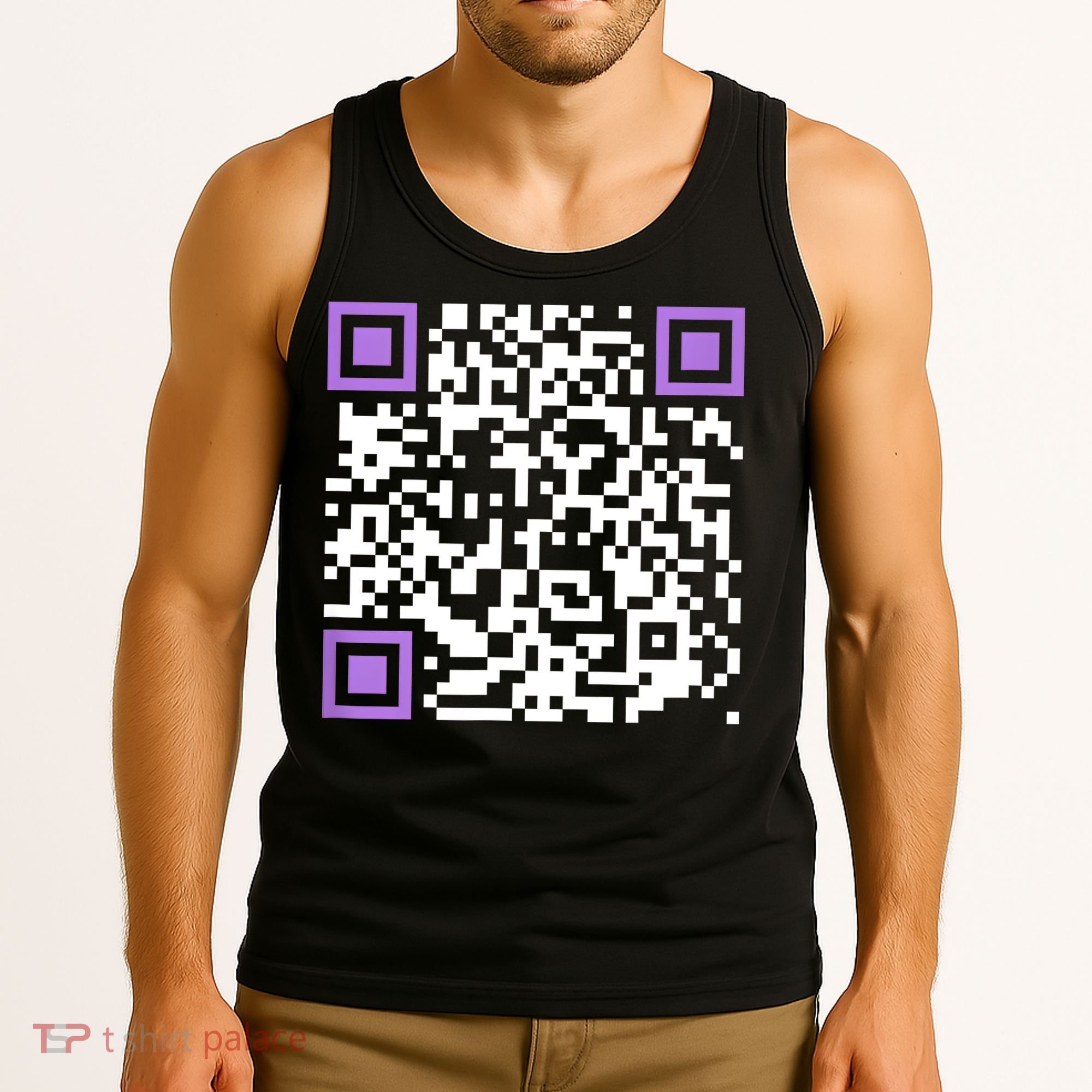 Unique Qrcode With Humorous Hidden Message Tank Top