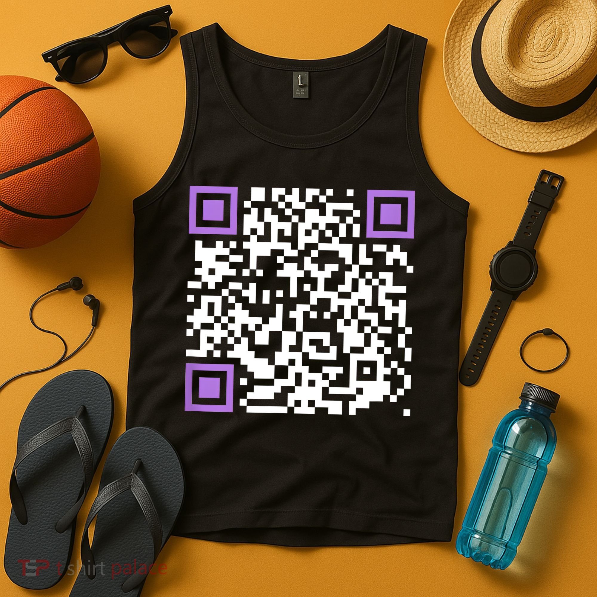 Unique Qrcode With Humorous Hidden Message Tank Top