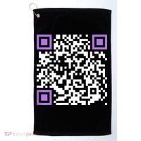 Unique Qrcode With Humorous Hidden Message Golf Towel thumb 0