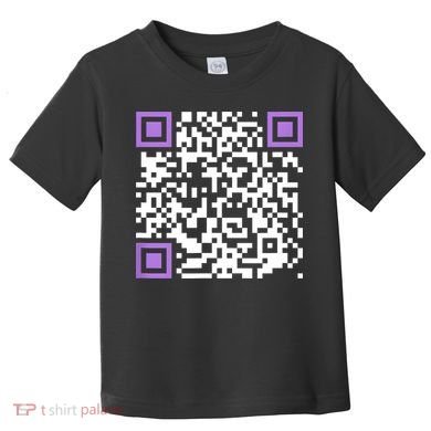 Unique Qrcode With Humorous Hidden Message Toddler T-Shirt