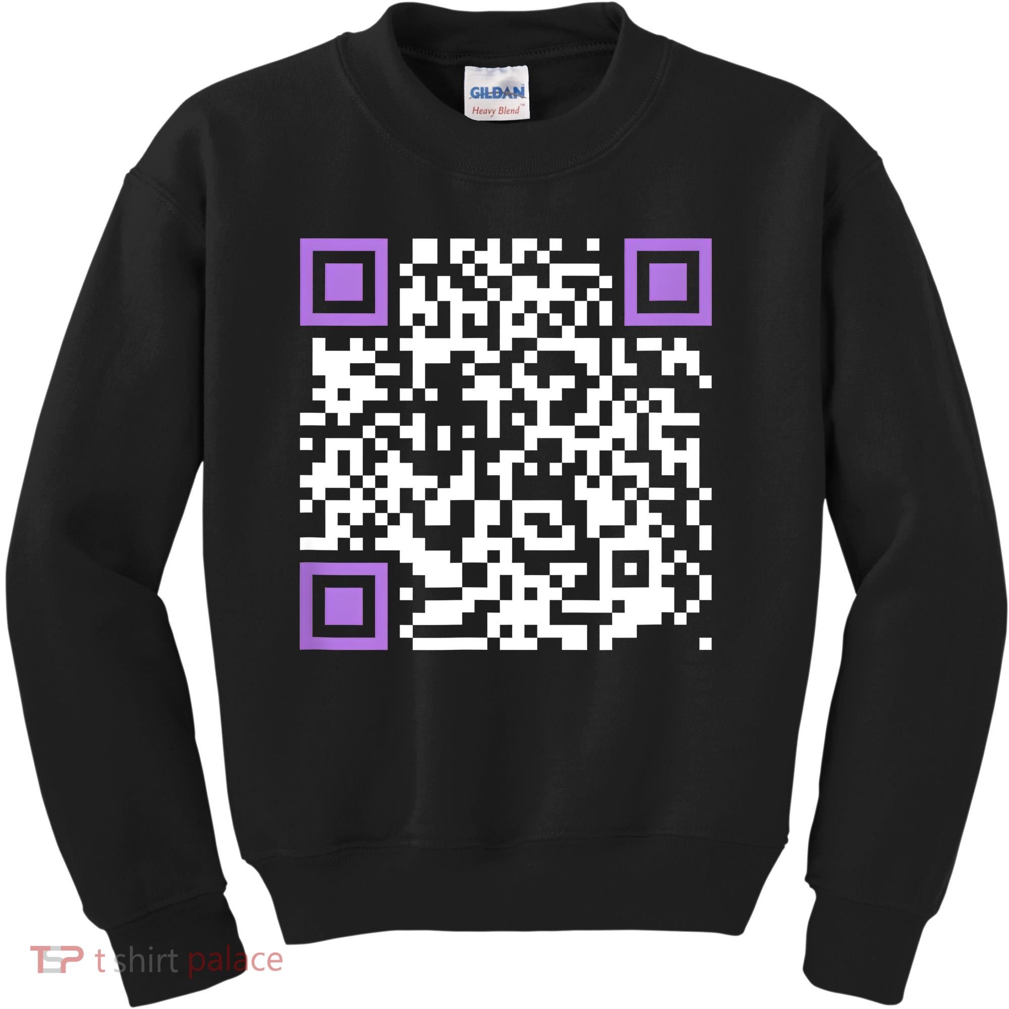 Unique Qrcode With Humorous Hidden Message Kids Sweatshirt