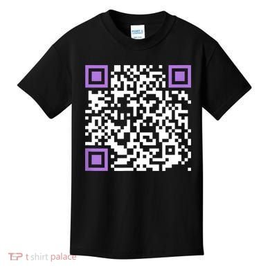 Unique Qrcode With Humorous Hidden Message Kids T-Shirt