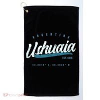 Ushuaia Retro Argentina Meaningful Gift Golf Towel thumb 0
