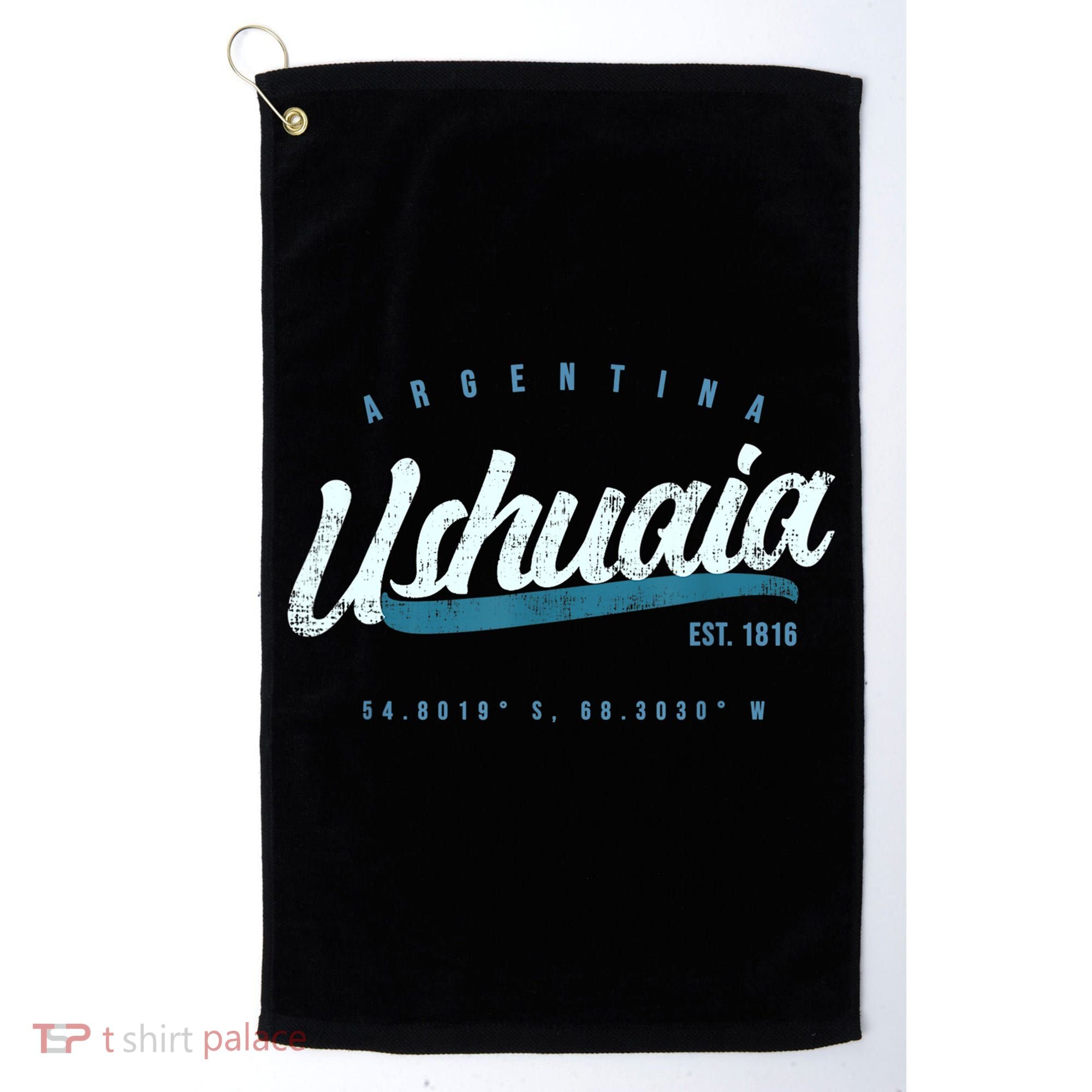 Ushuaia Retro Argentina Meaningful Gift Golf Towel
