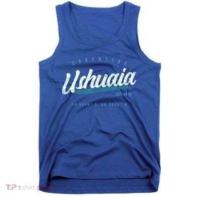 Ushuaia Retro Argentina Meaningful Gift Tank Top