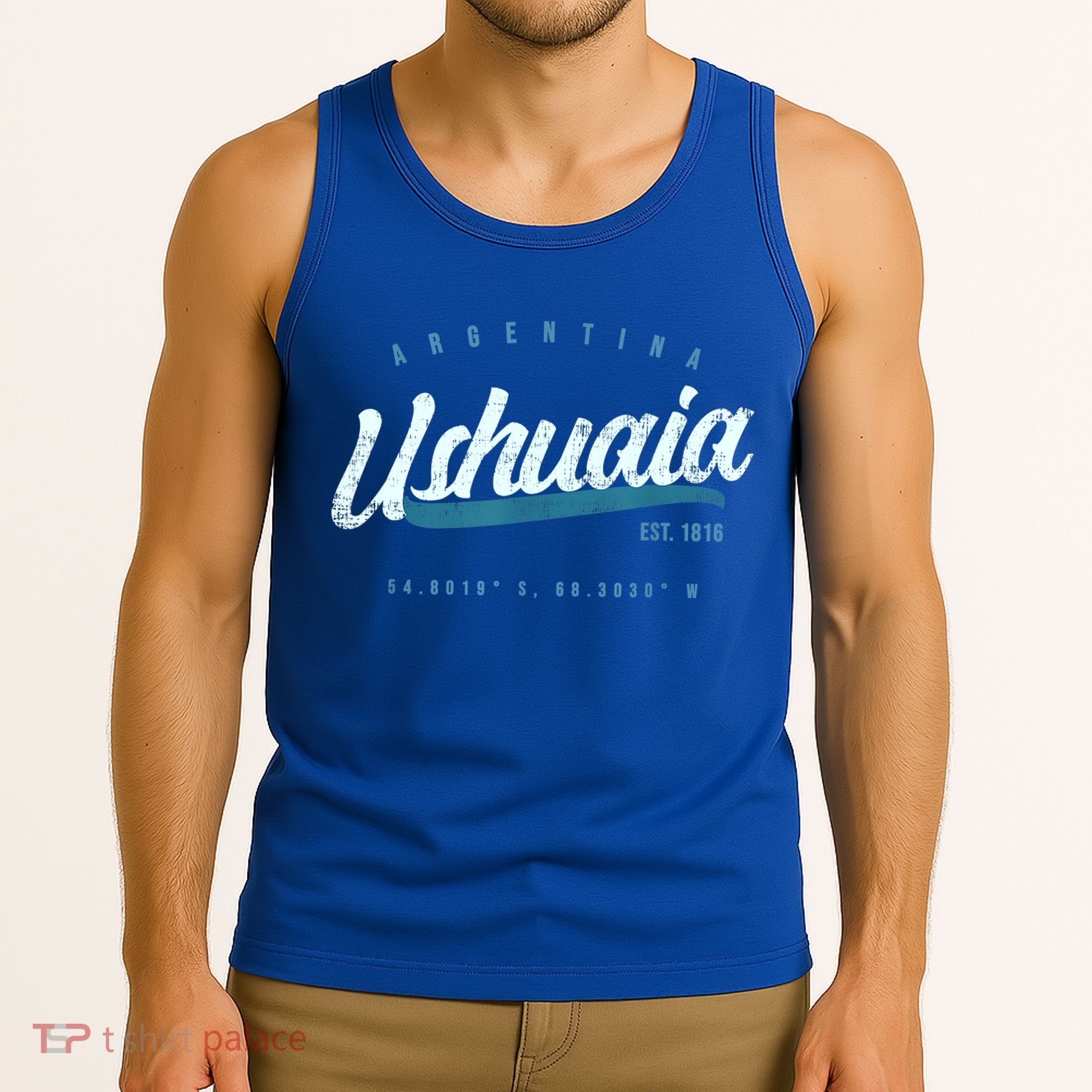 Ushuaia Retro Argentina Meaningful Gift Tank Top