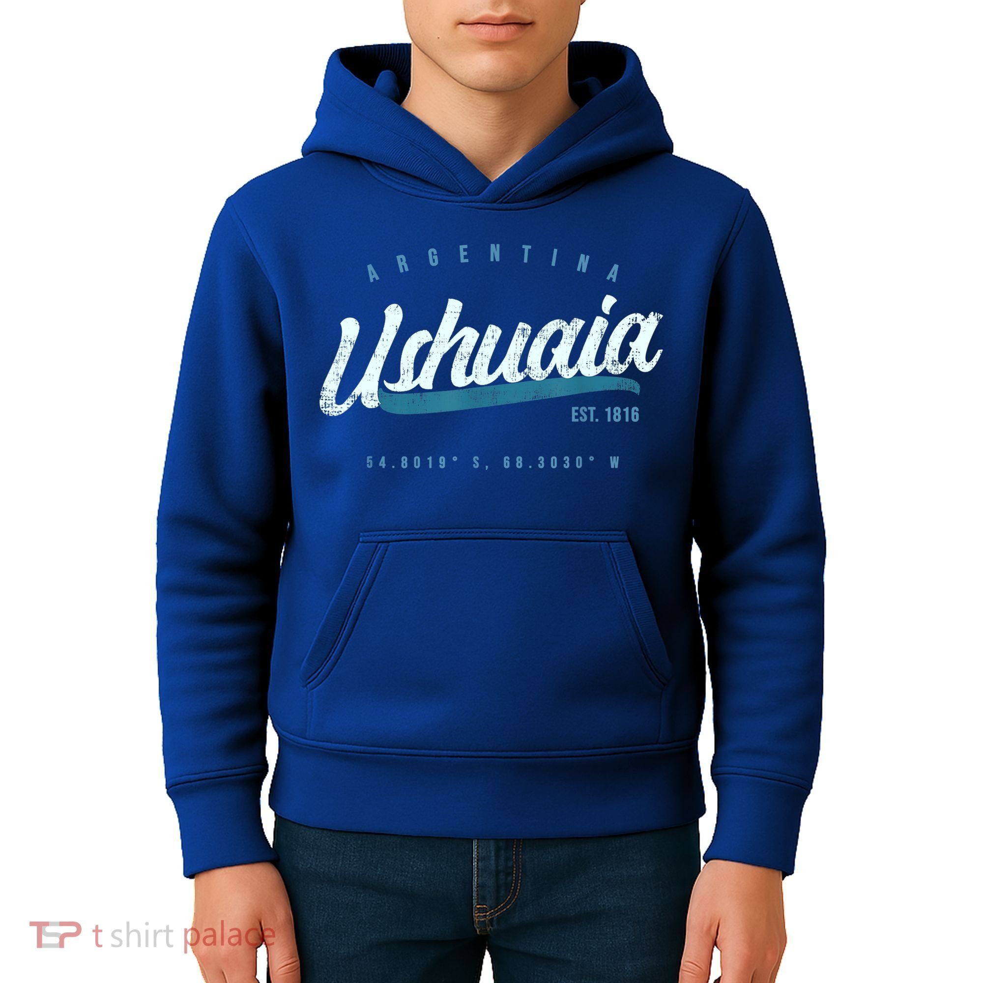 Ushuaia Retro Argentina Meaningful Gift Kids Hoodie