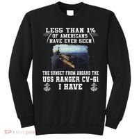Uss Ranger Cv 61 Aircraft Carrier Black Sweatshirt thumb 0