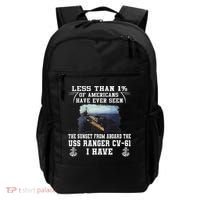 Uss Ranger Cv 61 Aircraft Carrier Black Backpack thumb 0