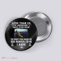 Uss Ranger Cv 61 Aircraft Carrier Black Button thumb 0