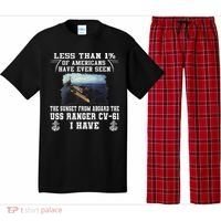 Uss Ranger Cv 61 Aircraft Carrier Black Pajama Set thumb 0
