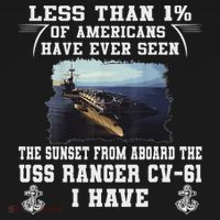 Uss Ranger Cv 61 Aircraft Carrier Black Women's Hoodie thumb 2