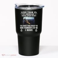 Uss Ranger Cv 61 Aircraft Carrier Black Tumbler thumb 0