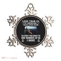 Uss Ranger Cv 61 Aircraft Carrier Black Ornament thumb 0