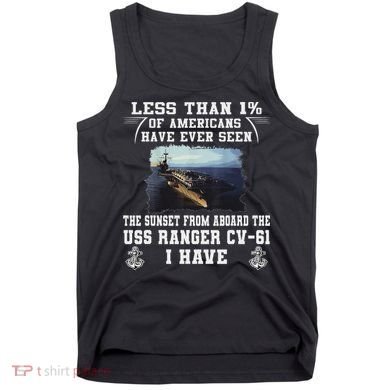 Uss Ranger Cv 61 Aircraft Carrier Black Tank Top
