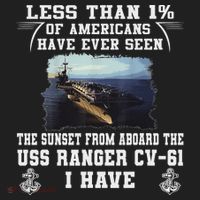 Uss Ranger Cv 61 Aircraft Carrier Black Golf Towel thumb 3