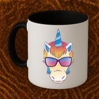 Unicorn Rainbow Cartoon Coffee Mug thumb 2