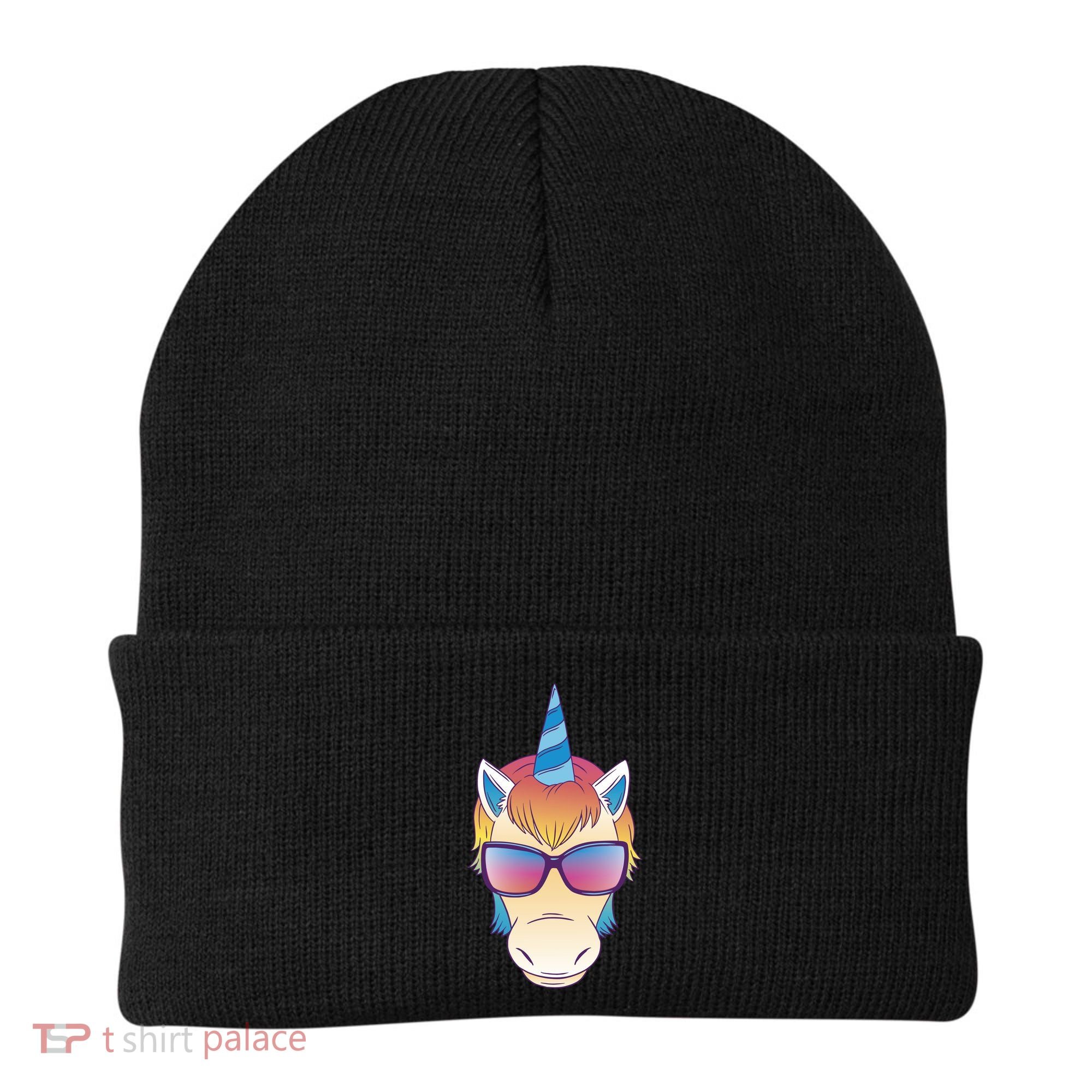 Unicorn Rainbow Cartoon Beanie