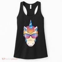 Unicorn Rainbow Cartoon Women's Tank Top thumb 0