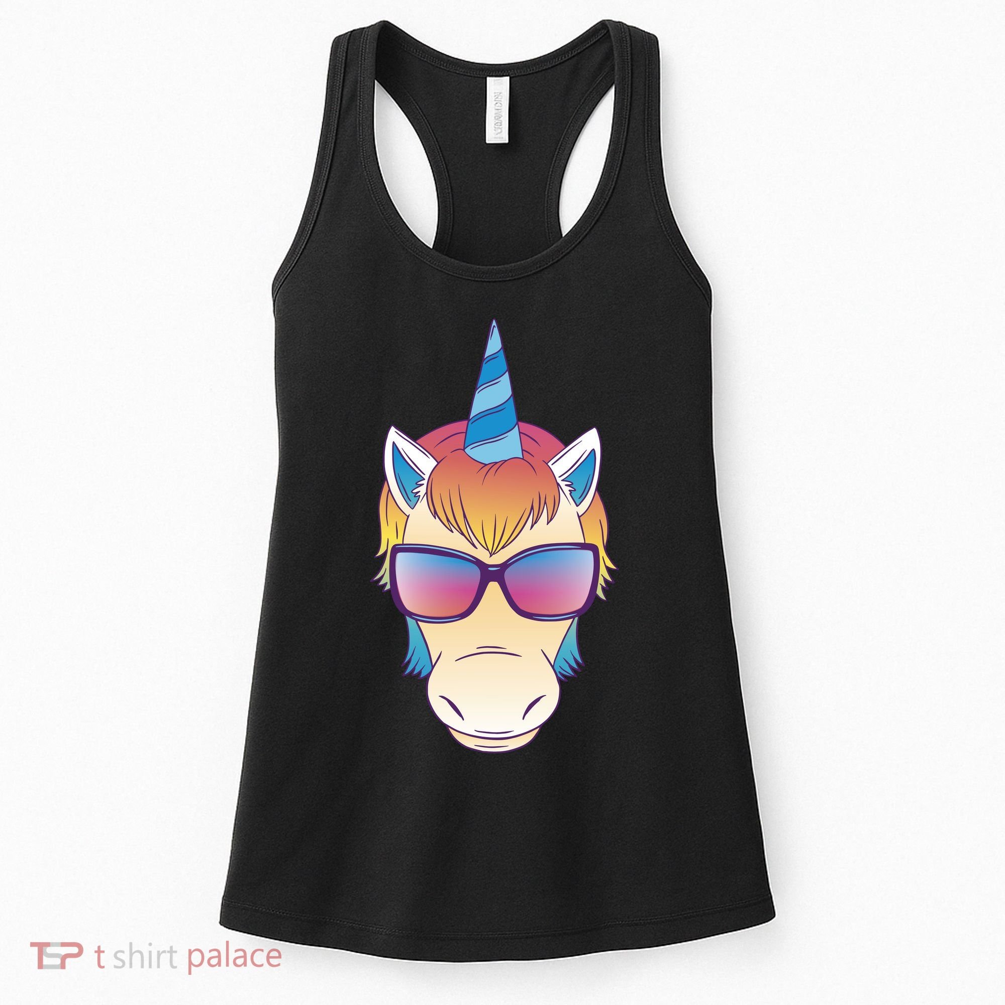 Unicorn Rainbow Cartoon Women's Tank Top