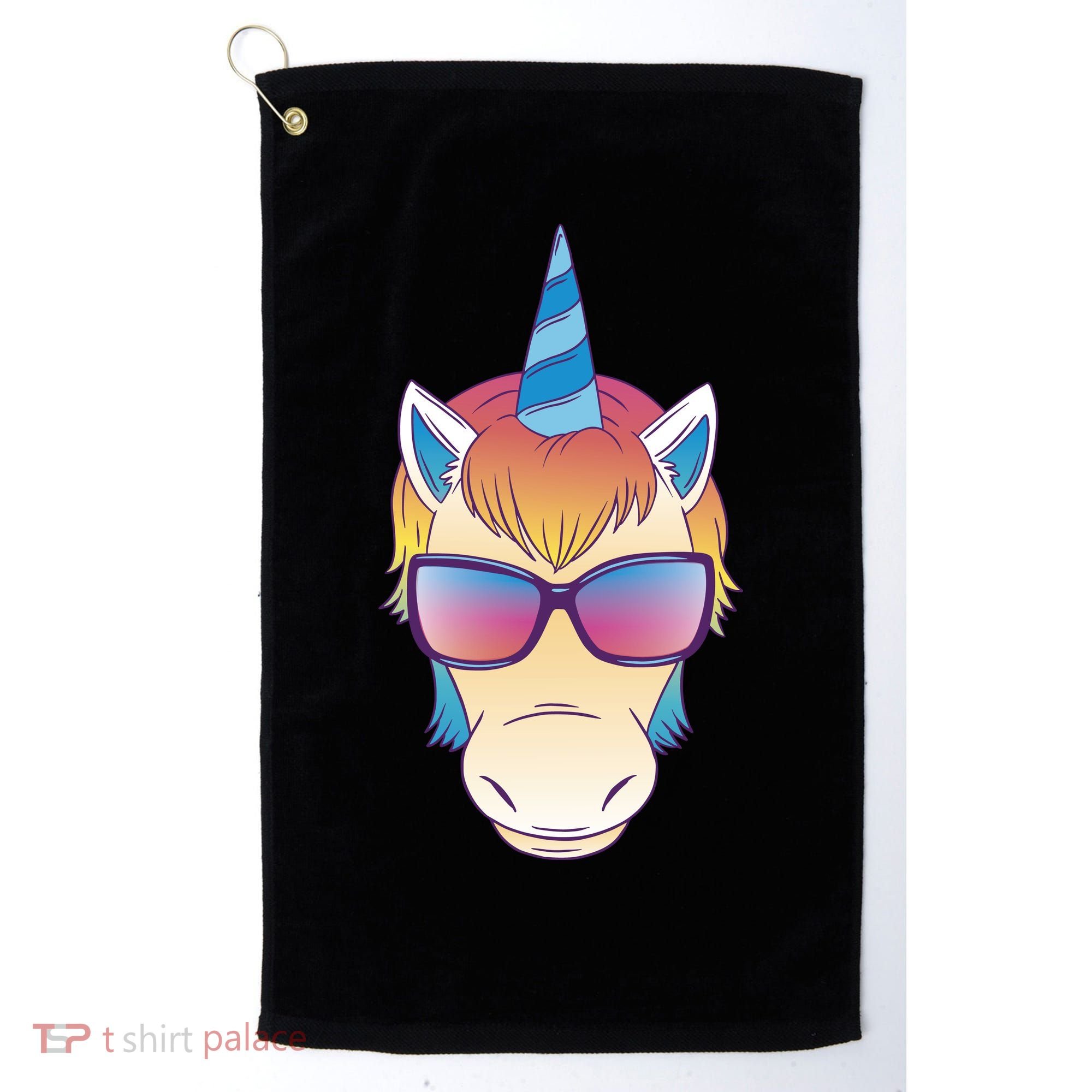 Unicorn Rainbow Cartoon Golf Towel