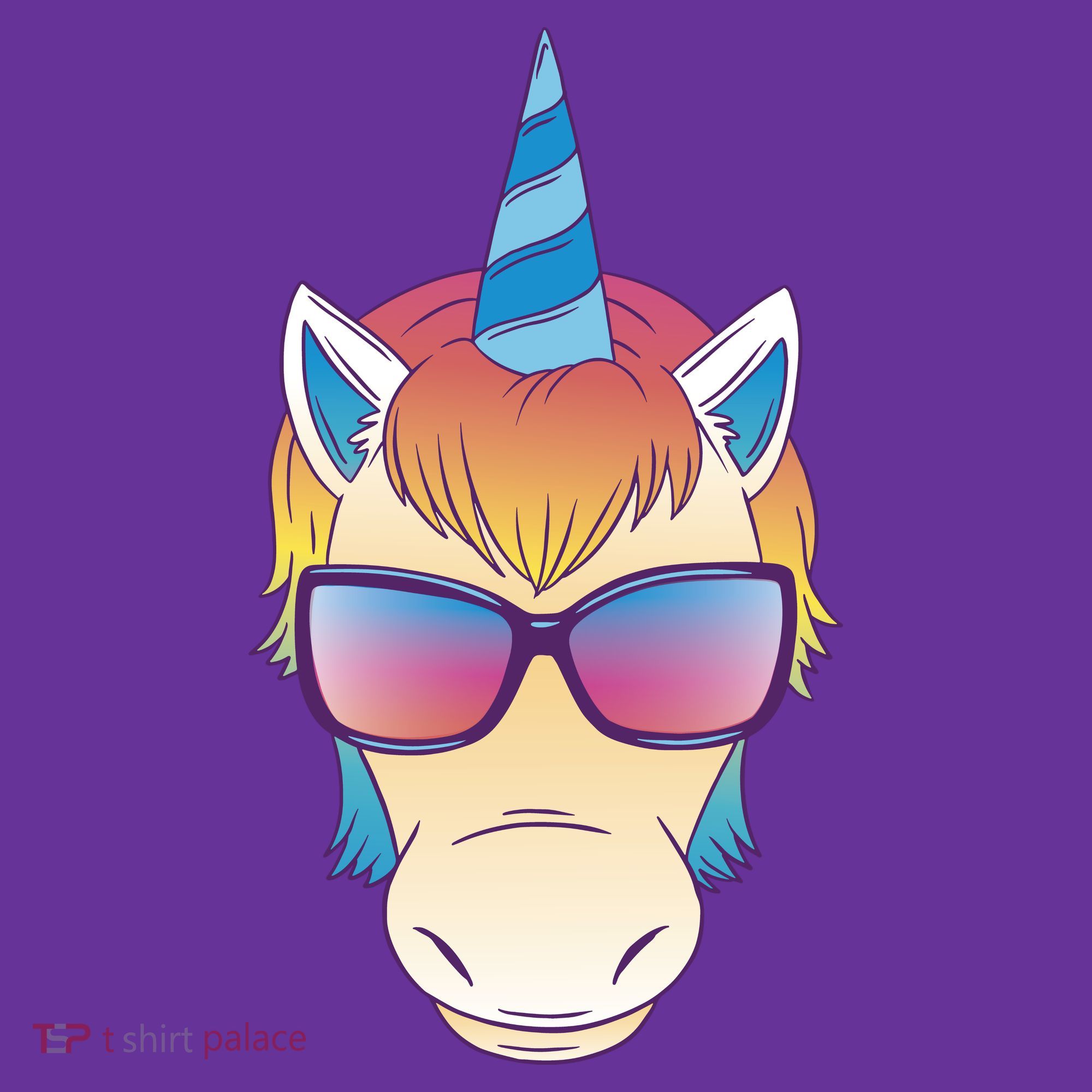 Unicorn Rainbow Cartoon Coaster