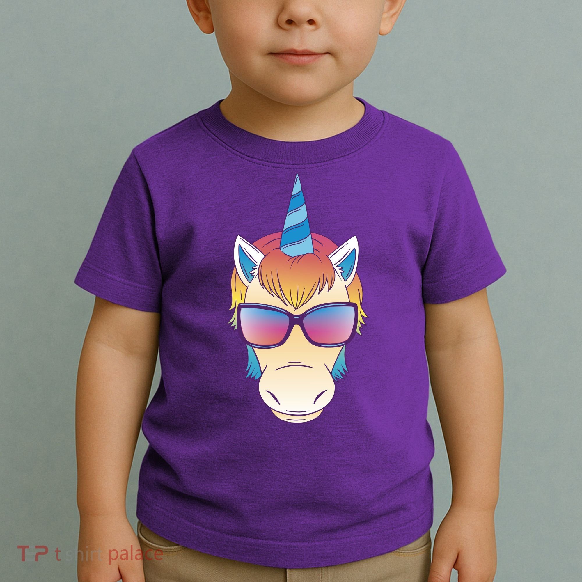 Unicorn Rainbow Cartoon Toddler T-Shirt