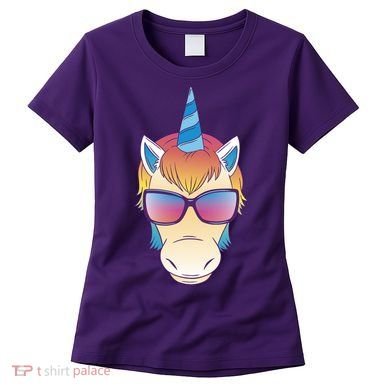 Unicorn Rainbow Cartoon Women's T-Shirt