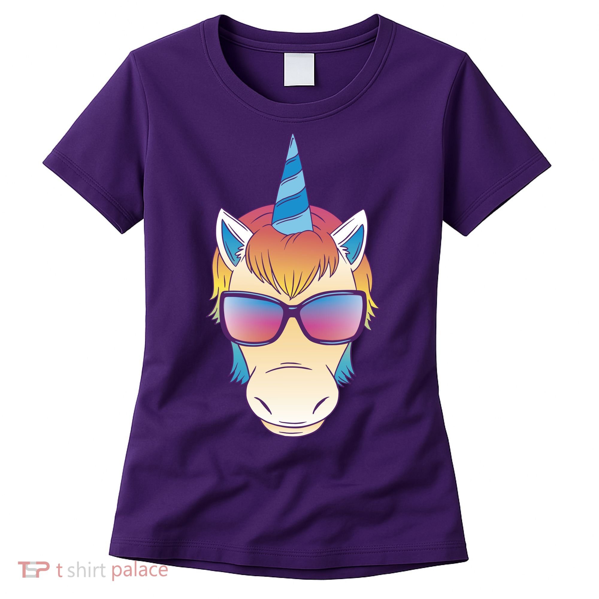 Unicorn Rainbow Cartoon Women's T-Shirt