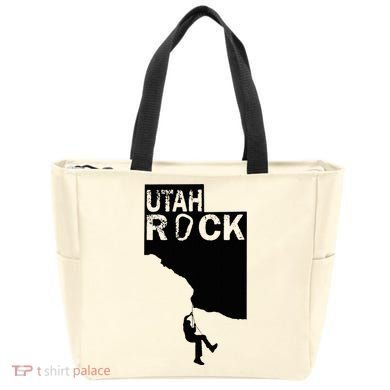 Utah Rock Climbing Tote Bag