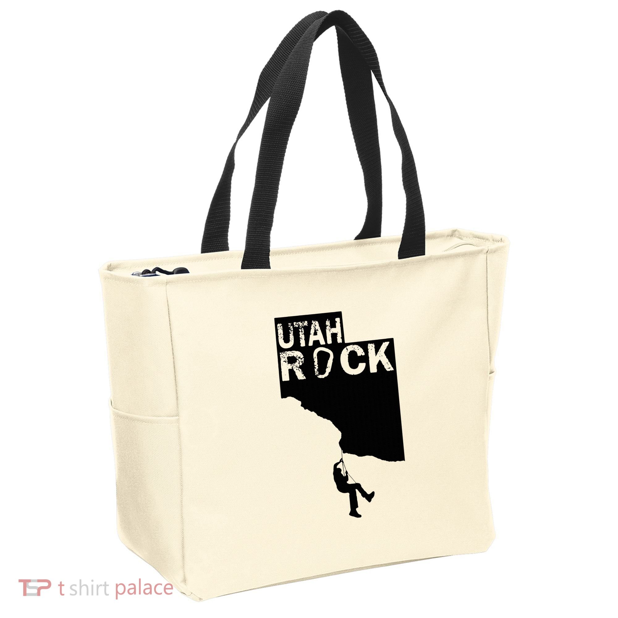 Utah Rock Climbing Tote Bag