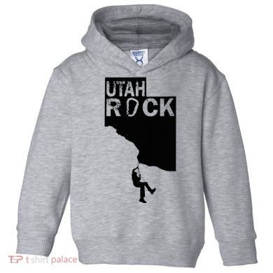 Utah Rock Climbing Toddler Hoodie
